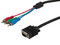 Cable de Video Manhattan, Triple RCA Macho a HD15 Macho, 1,8 m,