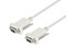 Cable Serial Null Modem RS232, DB9 Hembra a DB9 Hembra, 1.8 m, 30 AWG, Blindaje de Aluminio, Beige.