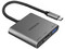 HUB 3 en 1 Naztech 15598, HDMI 4K, USB Tipo A, USB Tipo C, 100W, Color Plata.