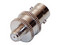 Adaptador en Línea RF Industries de BNC (H) a SMA (H). Color Plata.