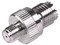 Adaptador en Línea RF Industries de Mini-UHF (H) a SMA (H). Color Plata.