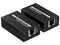 Kit mini extensor HDMI SAXXON LKV410P Resolución 4K a 60Hz y hasta 60 metros con PoC. Color Negro.