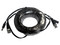 Cable de alimentación Saxxon para cámaras de vigilancia con 2 conectores BNC y 2 conectores de energía de 20m. Color Negro.