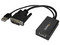 Adaptador DVI (M) a DisplayPort (H) Alimentado por USB. Color Negro.