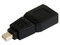 Adaptador convertidor de Mini DisplayPort (M) a DisplayPort (H).