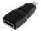 Adaptador convertidor de Mini DisplayPort (M) a DisplayPort (H).