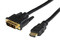 Cable de Video de HDMI (M) a DVI-D (M), 1.8m.