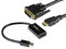 Kit de conectividad Mini DisplayPort a DVI con cable HDMI a DVI de 1.8m.