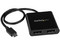 Divisor multiplicador USB-C a DisplayPort de 2 puertos, Hub concentrador MST.