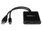 Splitter multiplicador de Mini DP a 2 puertos DisplayPort.