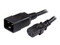 Cable de energía para computadora de C13 (hembra) a C20 (macho), 91 cm. Color negro.