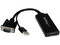 Adaptador Convertidor de Video VGA a HDMI con audio y alimentación USB.