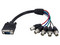Cable de video Startech VGA a BNC RGBHV (M-H), 0.3 m. Color negro.