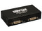 Splitter TrippLite de 2 puertos DVI con amplificador de señal y audio.