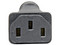Adaptador Tripp Lite P006-000, de NEMA 5-15P a C13. Color Negro.