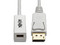 Cable adaptador TrippLite de DisplayPort (macho) a Mini DisplayPort (hembra), 15cm. Color blanco.