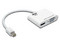 Adaptador Convertidor Todo en Uno Keyspan Mini DisplayPort 1.2 a VGA / HDMI, Compatible con Thunderbolt 1