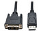 Cable DisplayPort a DVI, Adaptador DisplayPort con Broches a DVI-D de Conexión Única (M/M), 1.83 m