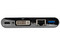 Adaptador Tripp Lite de USB-C a DVI, con puerto USB, USB-C y RJ45, Compatible con Thunderbolt 3. Color Negro.