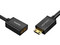 Adaptador Mini HDMI 2.0 a HDMI (M-H), Tecnología 3D, 22cm, Color negro.