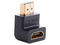 Adaptador UGREEN HDMI 2.0 de 90 grados (Macho-Hembra). Color Negro.