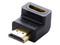 Adaptador UGREEN HDMI 2.0 de 90 grados (Macho-Hembra). Color Negro.