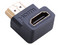 Adaptador UGREEN HDMI 2.0 de 90 grados (Macho-Hembra). Color Negro.