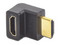 Adaptador HDMI UGREEN 20110 de HDMI (M-H) 90 grados, Color Negro.