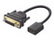 Convertidor UGREEN DVI macho a HDMI hembra de 22cm Bidireccional, 1080P a 60Hz, Color Negro.