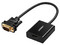 Convertidor de VGA a HDMI (M-H) Ugreen, 1080P, puerto estéreo de 3.5 mm, 15cm.