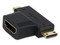 Adaptador de video Xtech de Micro HDMI a HDMI (M-M). Color Negro.
