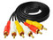 Cable Componente de Audio y Video Xcase, 3 RCA a 3 RCA, M-M, 3m.