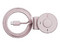 Cámara Web Logitech Brio 300, USB-C, Full HD 1080p, 2MP, Color Rosa.