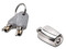 Candado de llave Kensington MicroSaver Chassis Lock 2.0, acero inoxidable.