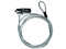 Cable de Seguridad con Candado de Combinacion para Laptop, Marca XTech. Color plata.