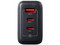Cargador de pared ADATA Charger U CHARGERU-0653-QCPDBK de 65W con 2 puertos USB tipo C PD 3.0 y 1 puerto USB tipo A QC 3.0. Color Negro.