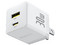 Cargador de Pared Baseus P1011160B213-00 de 30W, USB Tipo C y Tipo A, Carga Rápida. Color Blanco.