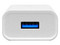 Cargador de pared BRobotix 6001318 de carga rápida 2.1A con cable USB tipo A a USB tipo C. Color Blanco.
