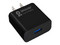 Cargador de pared BRobotix 6006641 de carga rápida con USB. Color Negro.