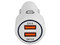 Cargador GETTTECH para coche USB de 2 puertos, 5V / 2.1A, Color Blanco.