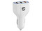Cargador para auto Getttech VOLSTOK GCC-30FC-01 con 3 puertos USB.