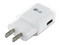 Cargador de pared LG MCS-V02WH con USB 2A sin empaque. Color Blanco.