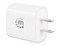 Cargador de pared Manhattan 406291 de 20W con USB tipo C PD y USB tipo A QC.