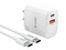 Cargador de Pared MTK 0054811 de 20W, Incluye cable USB Tipo C. Color Blanco.