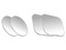 Base metálica para celular MyBat OTHHOMEHOD120 para soporte magnético cuadrada y circular 4 piezas.