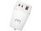 Cargador de pared MyBat RCGTRAC27W GaN de 67W con USB tipo A USB tipo C y clavija plegable para MacBook.