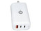 Cargador de pared Power & Co ADA-P01-PW-B GaN de 65W con 2 puertos USB tipo C y 1 puerto USB tipo A. Color Blanco.