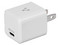 Cargador de pared Vorago AU-250-V2 de 20W con USB tipo C. Color Blanco.