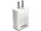 Cargador de pared Vorago AU-302-WH de carga rápida con USB. Color Blanco.