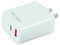 Cargador para pared Vorago Quick Charge AU-350, 3.0A, PD 20W a USB-A y USB-C, Color Blanco.